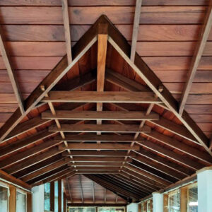 ساخت سقف چوبی